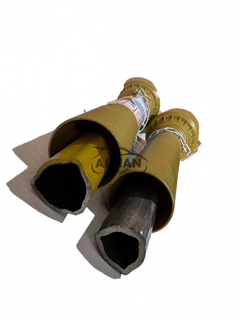 Cardan cositoare(1.35,1.65,1.85) 850mm T4 cruce 27x75 1 3/8 Z=6 teava triunghi