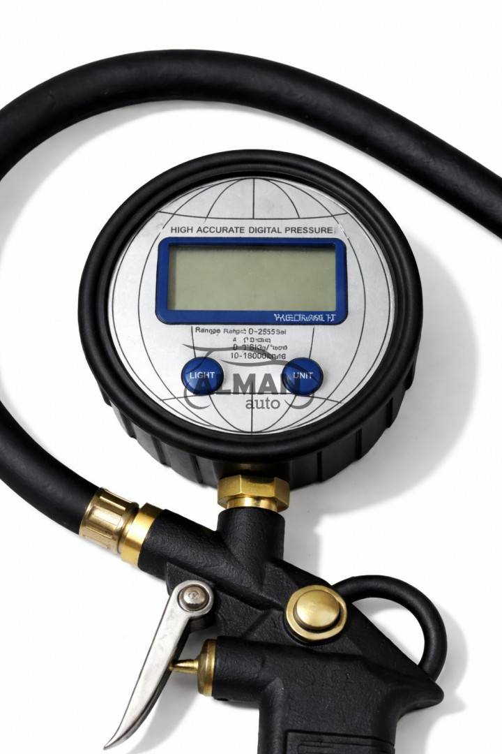 Pistol umflat cu manometru electronic